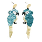 Pop Parrot Earrings Blue - Global Free Style