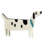 Iris Spotty Dog Brooch White Brooches Urban