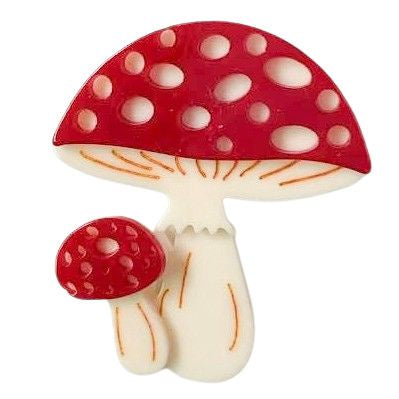 Iris Toadstool Brooch Red Brooches Urban