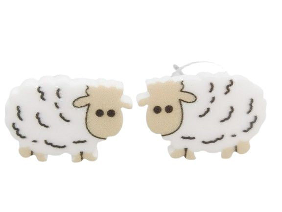 Pop Mini Sheep Earring White Earrings Urban