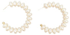 Zanzibar Oval Pearl Earring Pearl Gold Earrings Urban