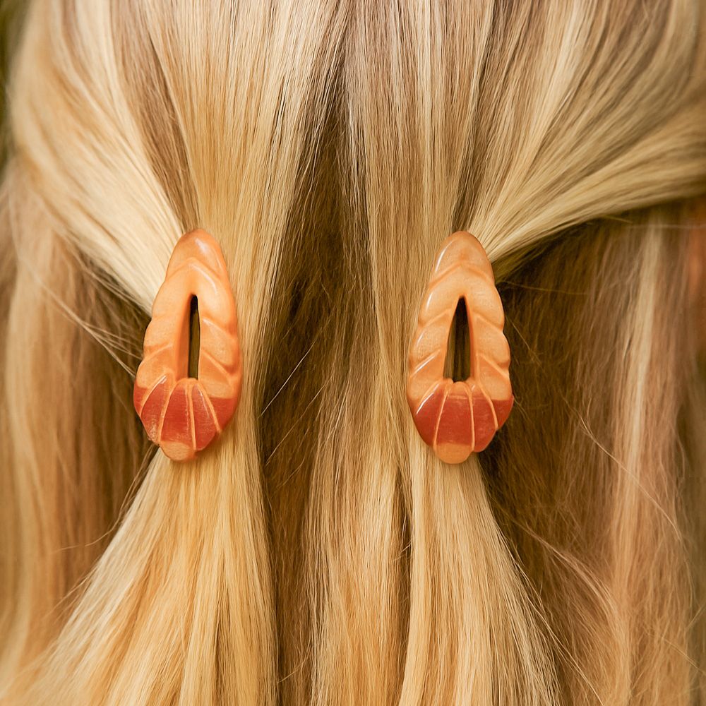 Tortoiseshell Wave Hair Clip Brown - Global Free Style