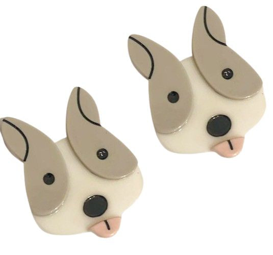 Dog Face Hair Clip Grey Gifts and Accessories Urban