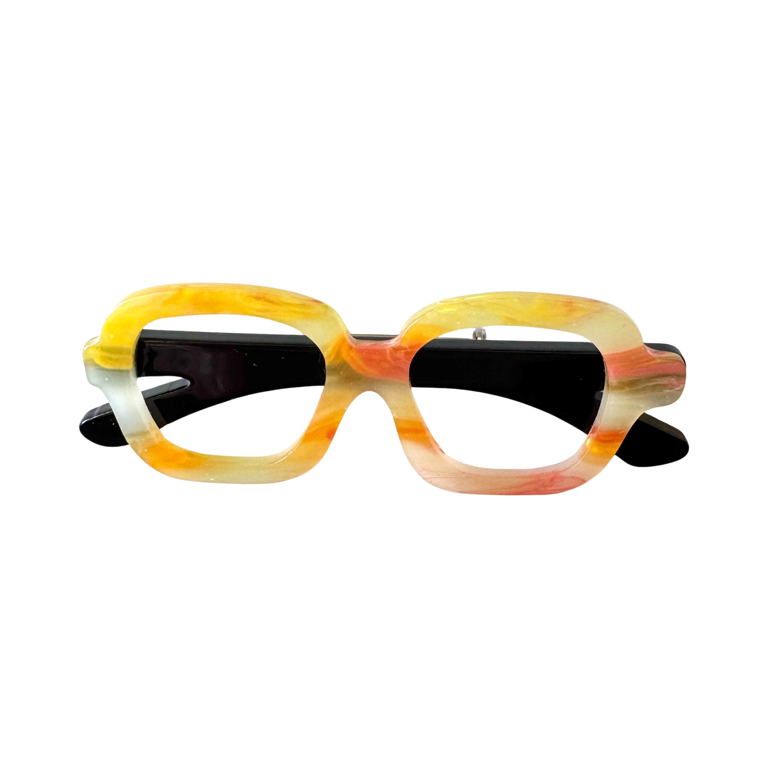Iris Glasses Brooch Yellow Brooches Urban