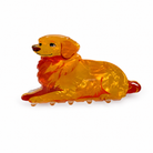 Sitting Dog Claw Clip Brown 8cm - Global Free Style