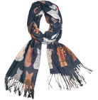 Sassy Cat Scarf Midnight Scarves and Sarongs Urban