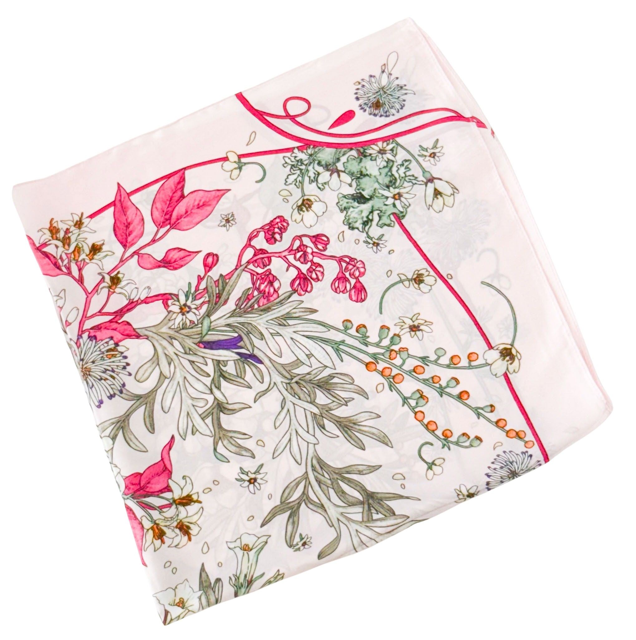 Louise Mini Square Scarf Pink 70cm - Global Free Style