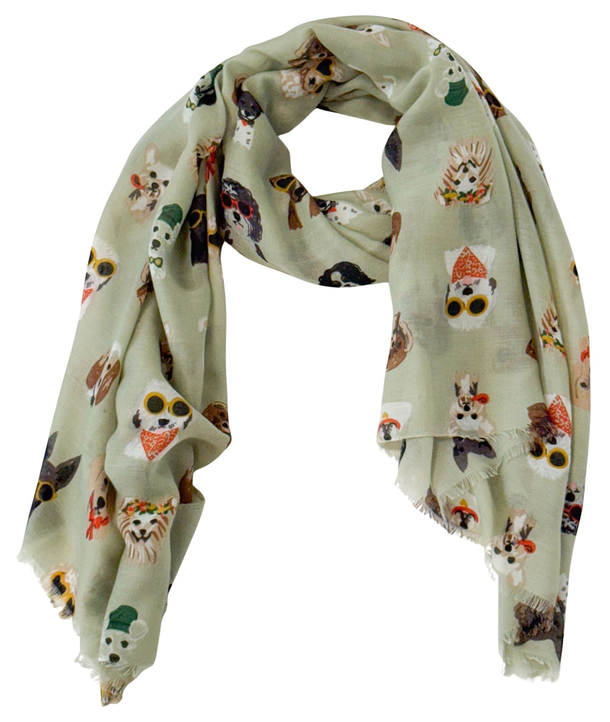 Pooch Scarf Sage 180cm Scarves and Sarongs Urban