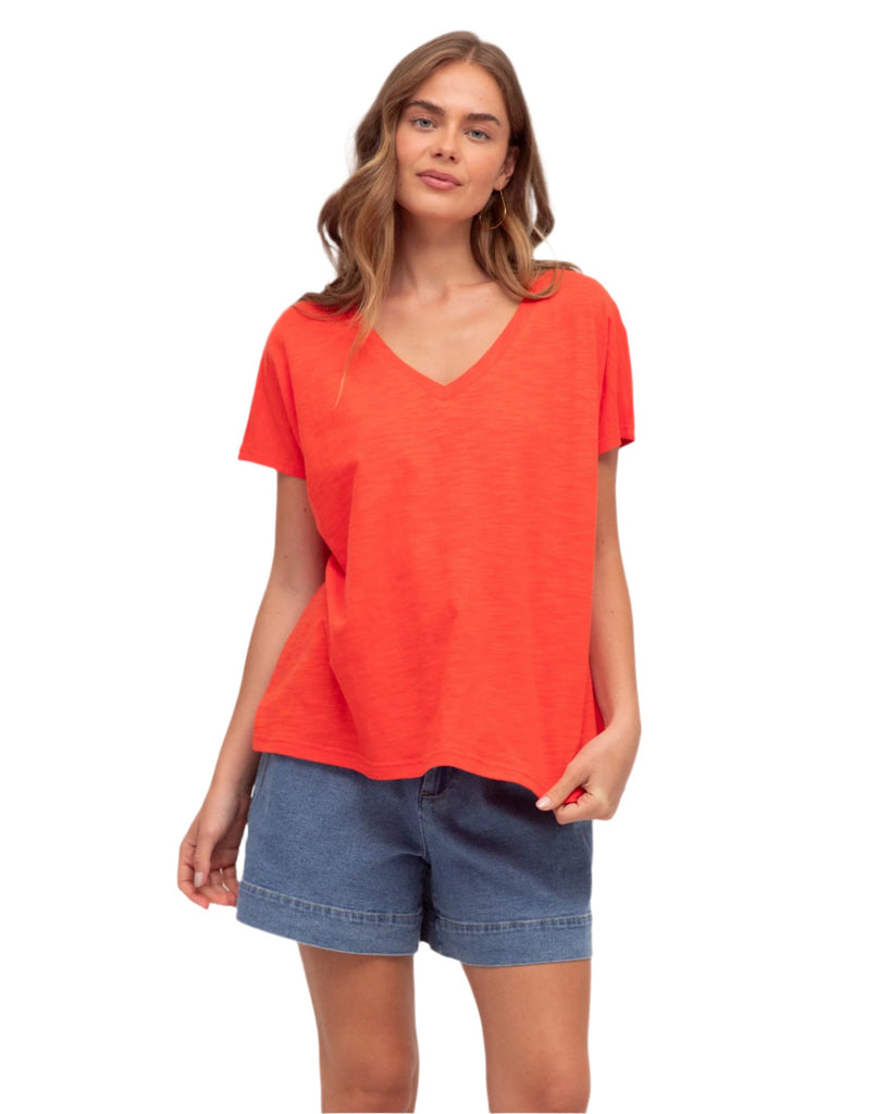 Label of Love Tee Top Orange Tops Label of Love S(8-10)