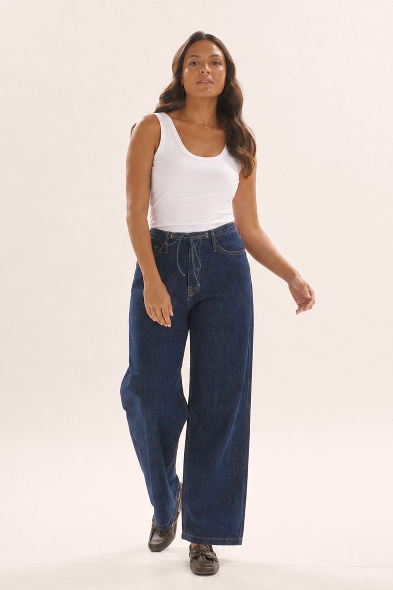 Goldie Jeans Dark Blue Bottoms Betty Basics