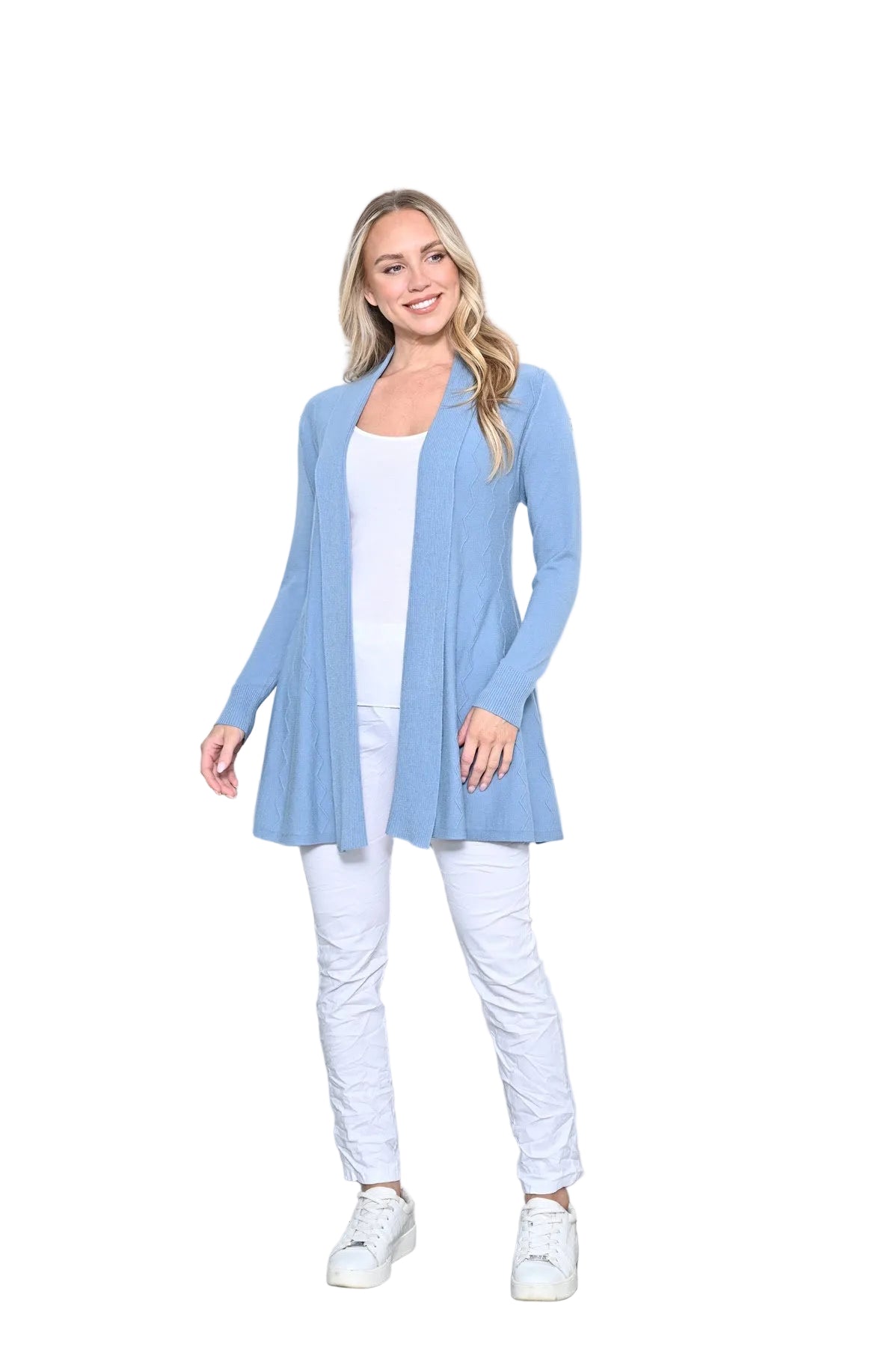 Swing Cardigan Tops Cali & Co SM(6-10)