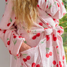 Bath Robe Cosy Luxe Velvet Cherry Body Annabel Trends