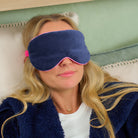 Velvet Eye Mask Cosy Luxe Sapphire Blue Body Annabel Trends