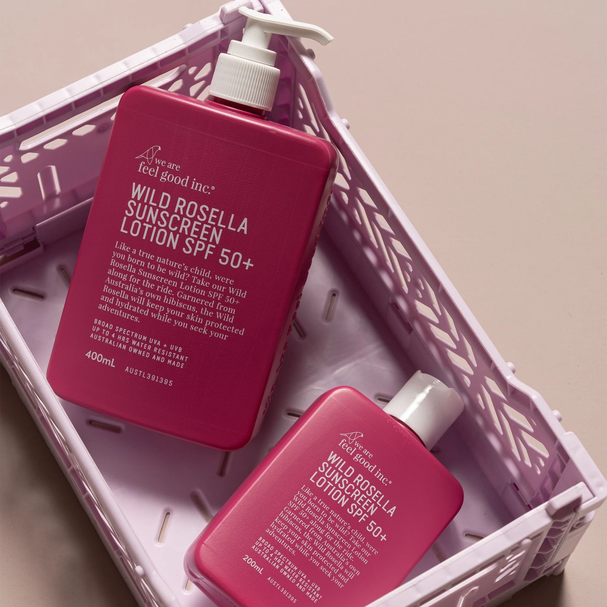 We Are Feel Good Inc Wild Rosella Sunscreen Lotion SPF50+ 200ml Body we are feel good inc