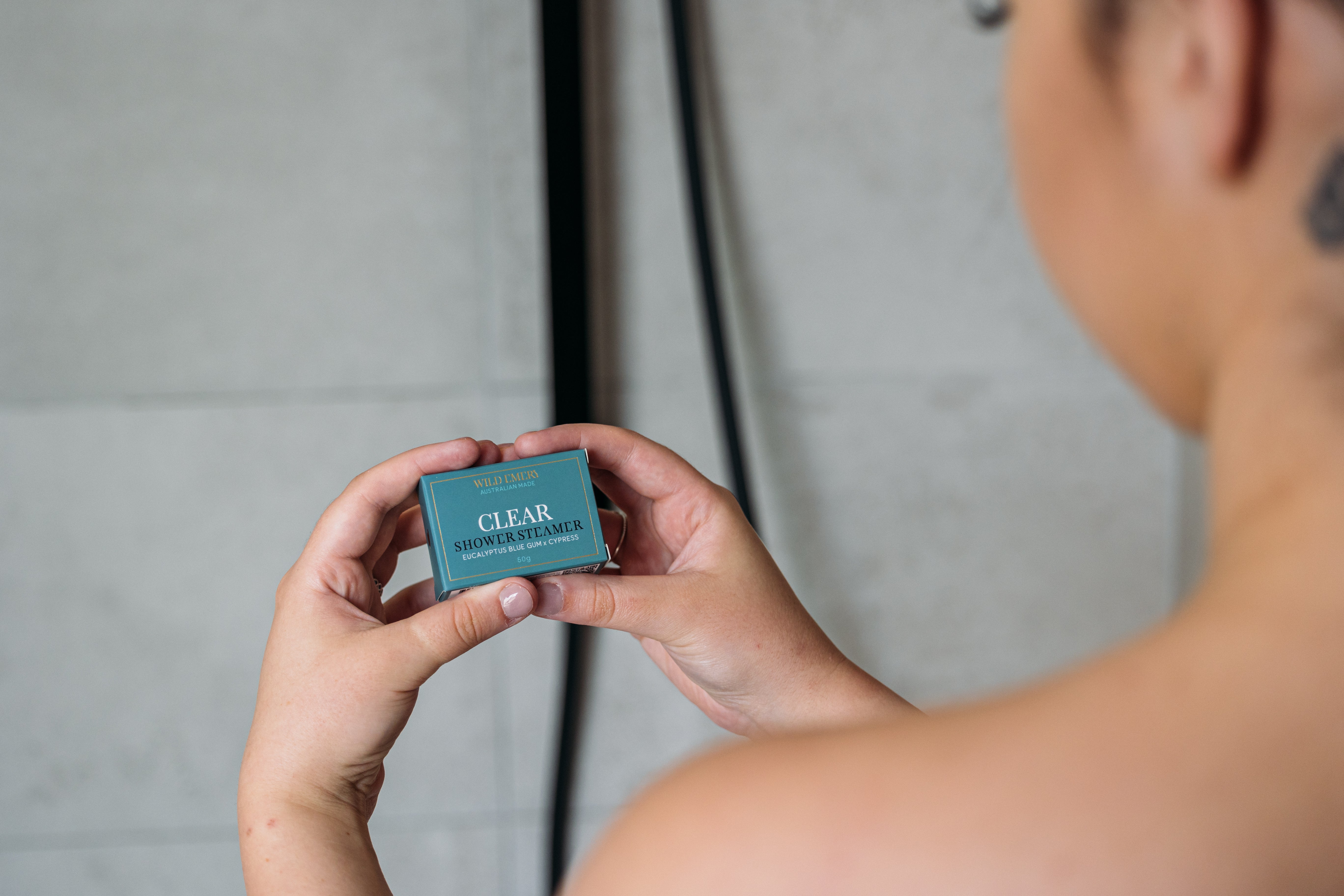 Clear Shower Steamer Body Wild Emery