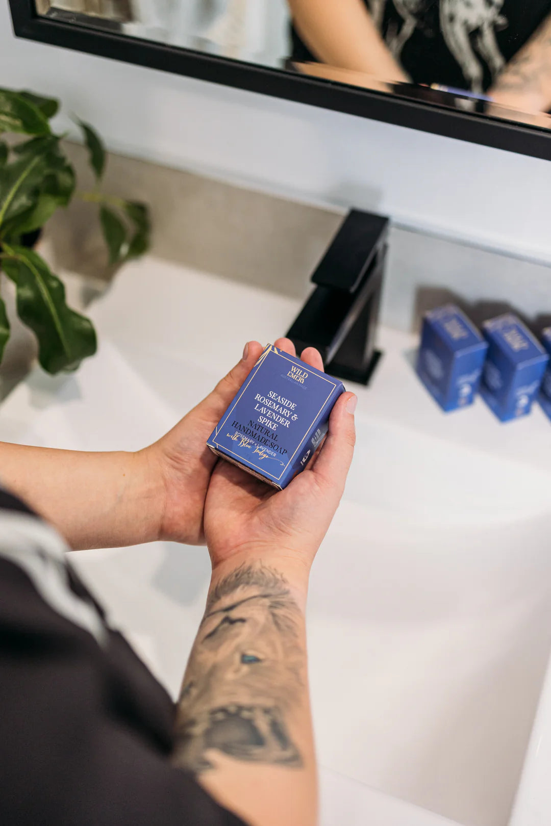 Seaside Rosemary and Lavender Spike Natural Handmade Soap Body Wild Emery