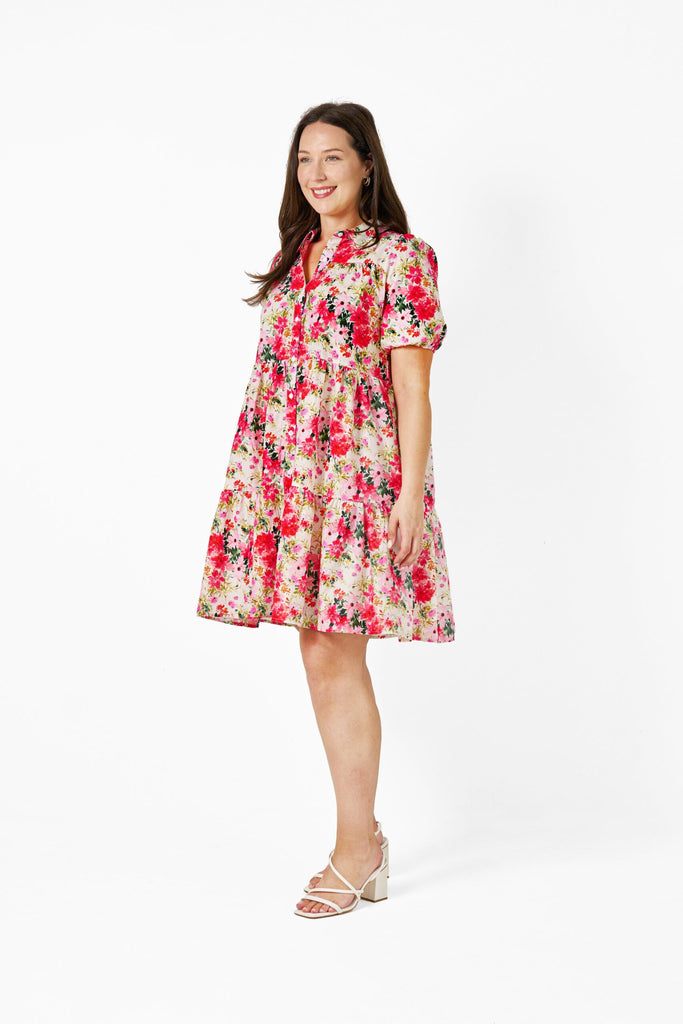 Susie Dress Red Print Dresses Boho