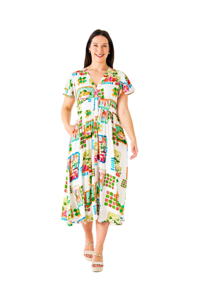 Freja Midi Dress Ikea Print Dresses Boho S(8-10)  