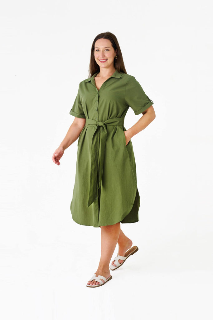 Gail Dress Khaki Dresses Boho