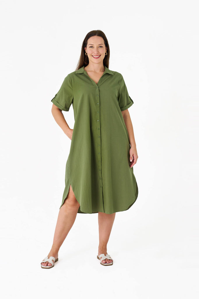 Gail Dress Khaki Dresses Boho