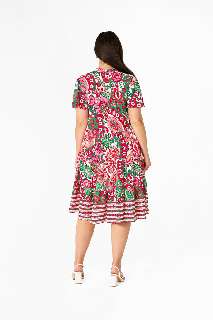 Connor Dress Red Print Dresses Not specified