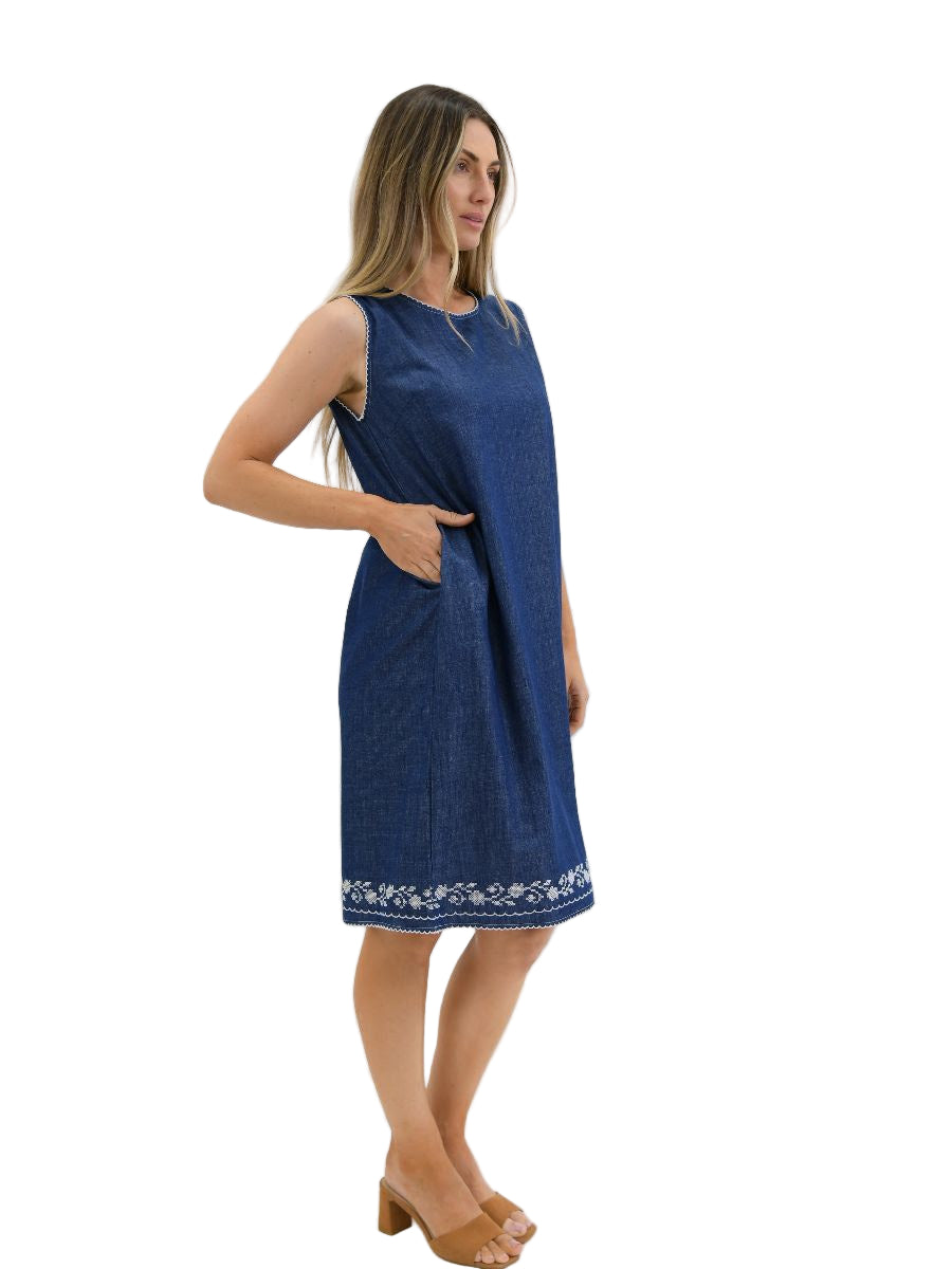 Fern Cotton Dress Denim Dresses Worthier S/M(8-12)