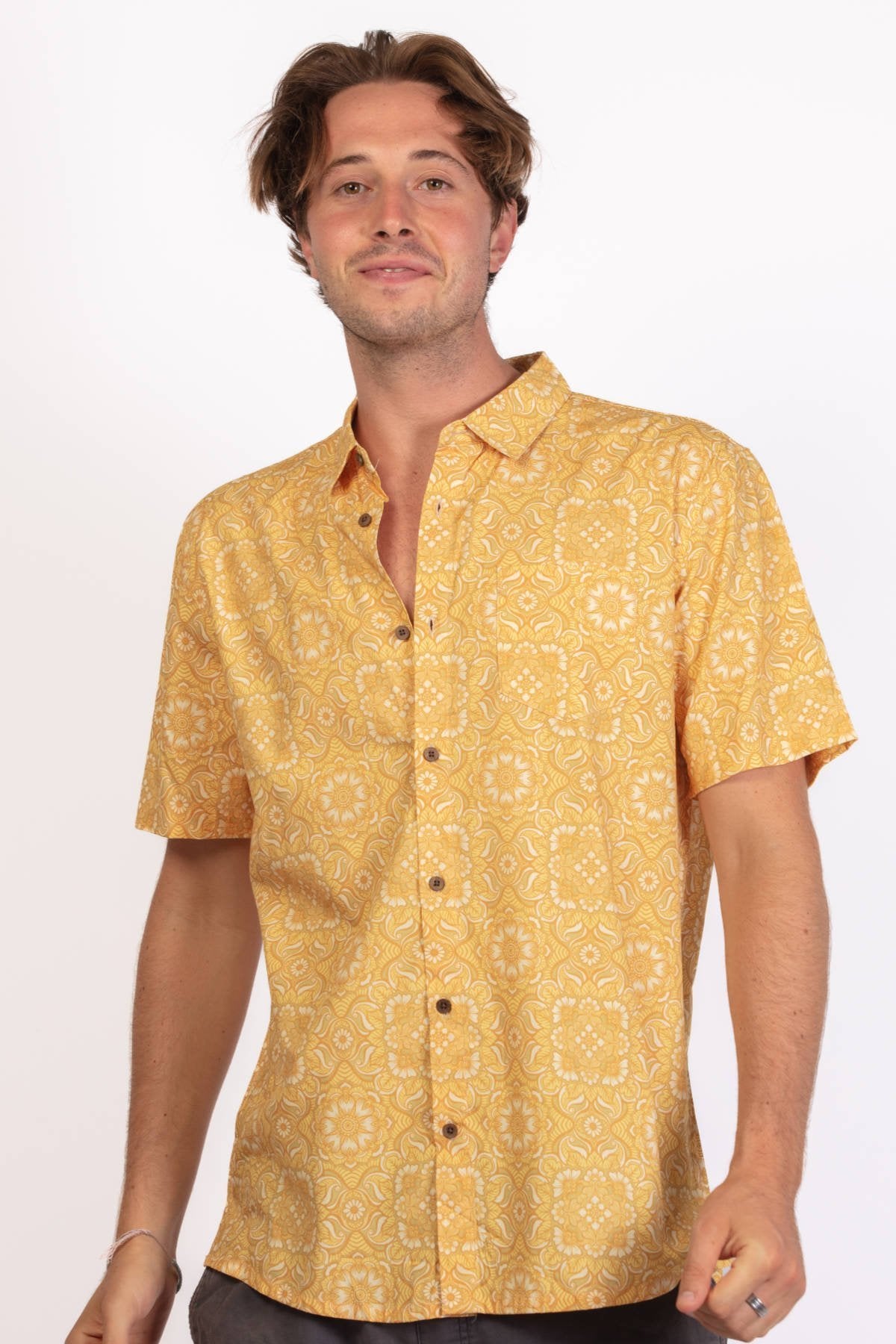 Yellow Shades Mens Shirt - Global Free Style