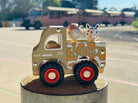 Wooden Zoo Truck Toy with Animal Figurines Gifts and Accessories ToysLink