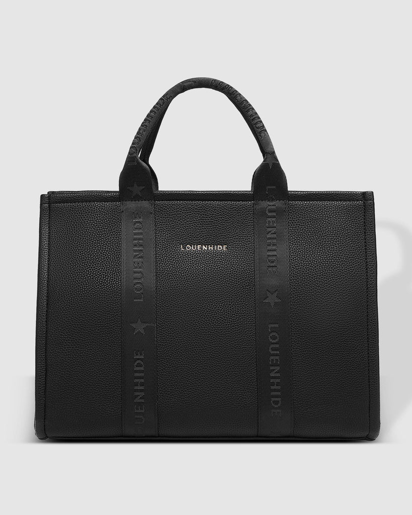 Manhattan Logo Tote Bag Black - Global Free Style