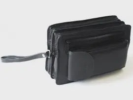 Hide and Chic Men's Clutch Bag Black Mens Bags Hide and Chic   