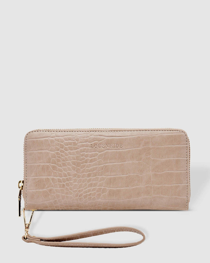 Louenhide Jessica Croc Wallet Putty - Global Free Style