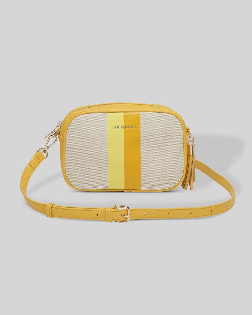 Ginger Canvas Crossbody Bag Cream / Lemon - Global Free Style