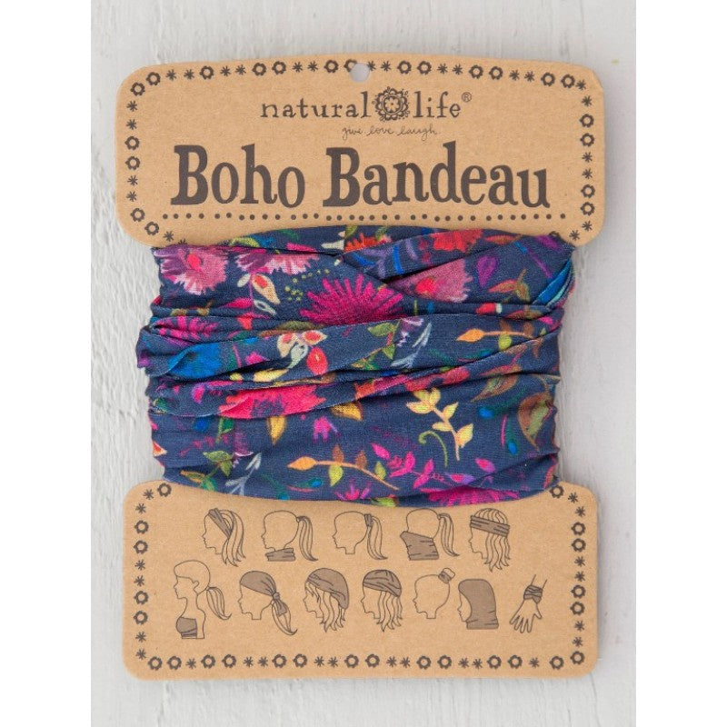 Boho Bandeau Navy Wildflowers - Global Free Style