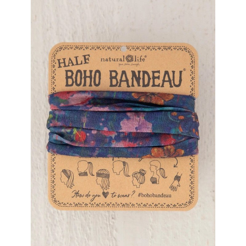 Boho Bandeau Half Watercolour Ind Floral - Global Free Style