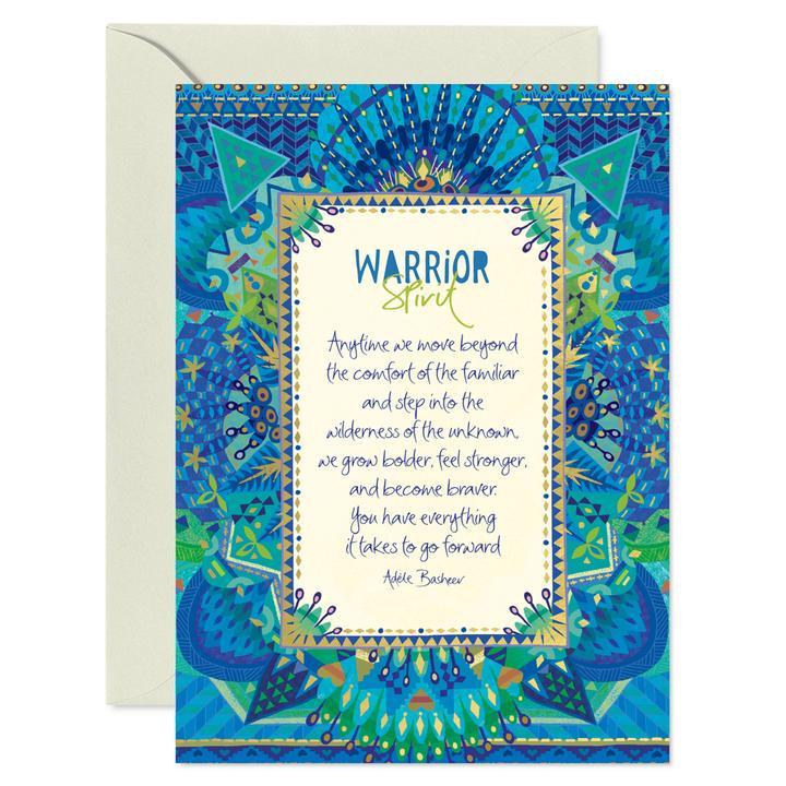 Intrinsic Warrior Spirit Greeting Card - Global Free Style