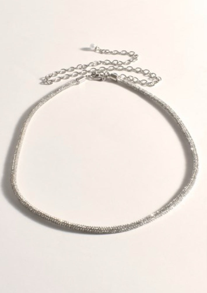 Diamante Snake Chain Event Belt Crystal/Silver - Global Free Style