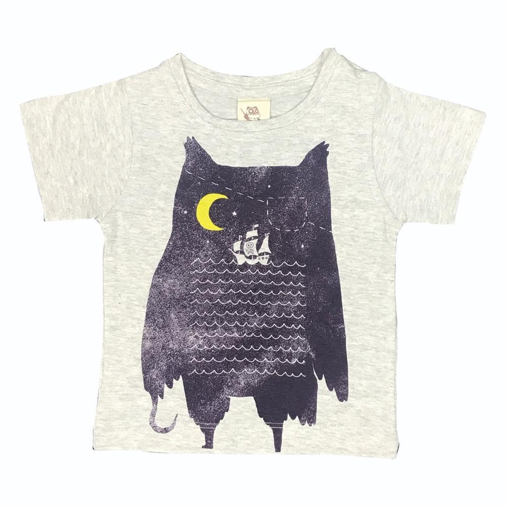 Monster Threads Pirate Owl  Kids Tee - Global Free Style