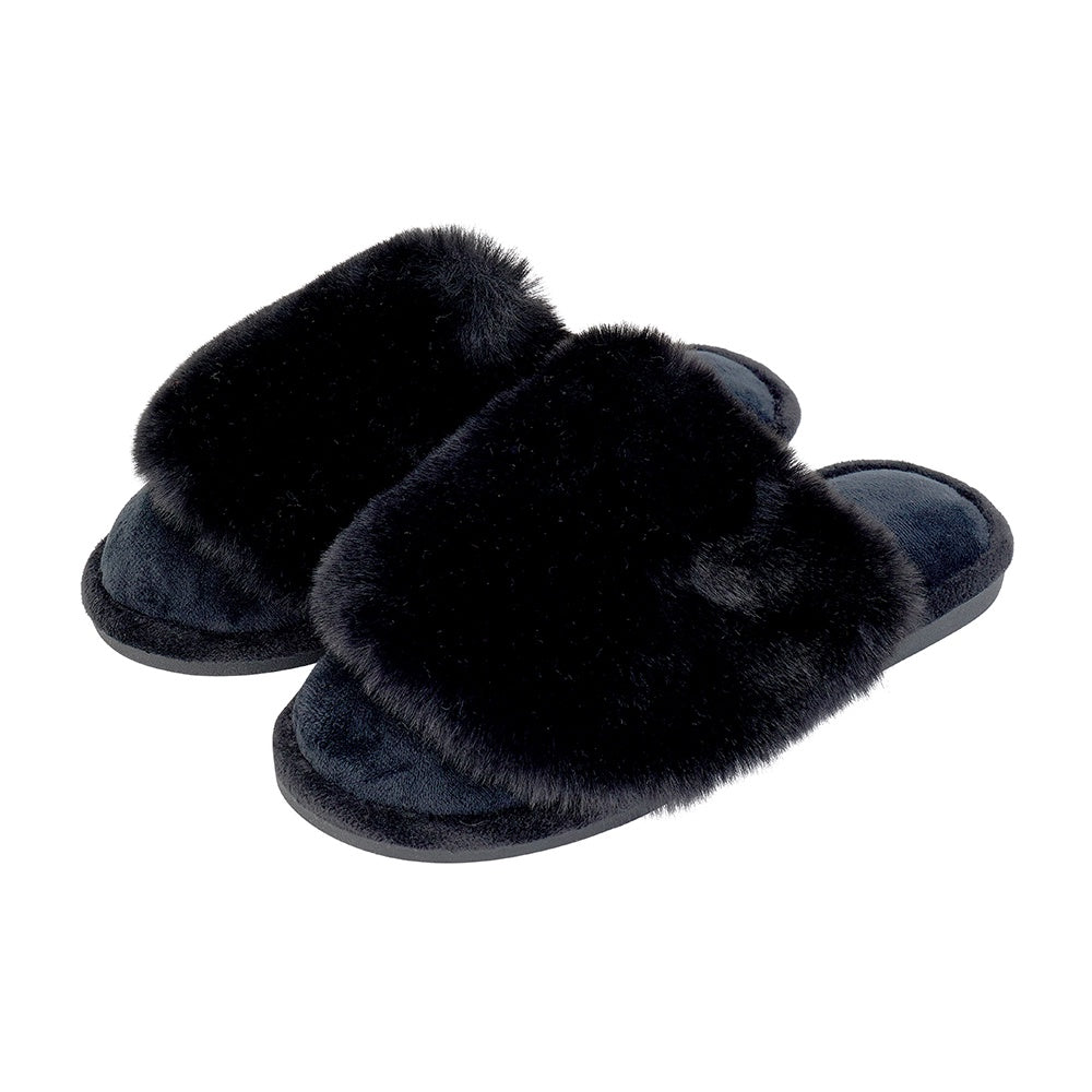 Annabel Trends Slippers Cosy Luxe  Black - Global Free Style