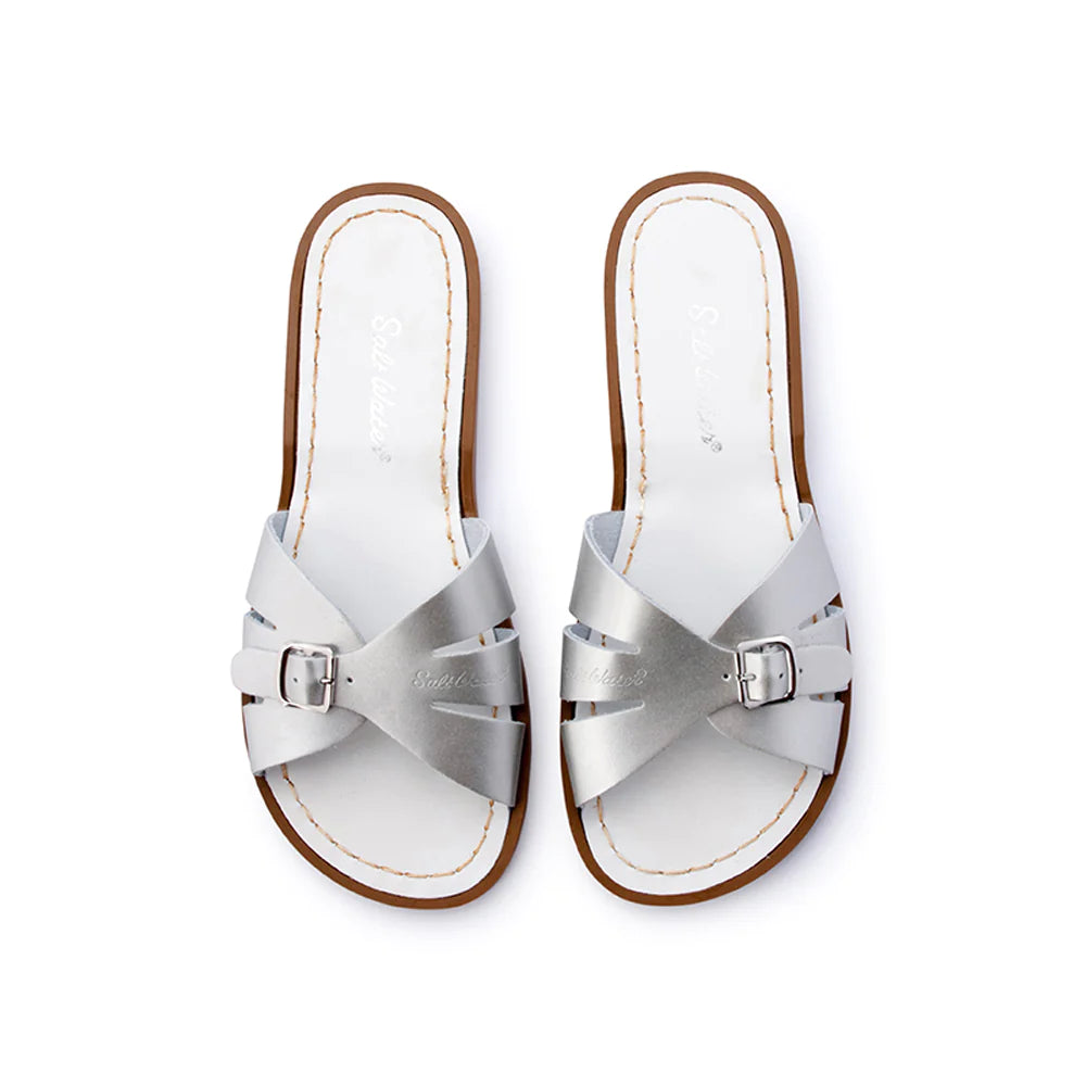 Salt Water Classic Slide Shoes Silver - Global Free Style