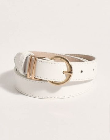 Simple Jeans Belt White - Global Free Style