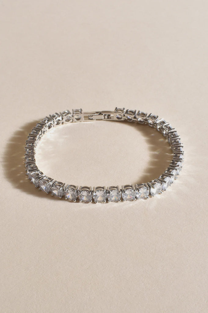 CZ Tennis Bracelet Crystal/Silver - Global Free Style
