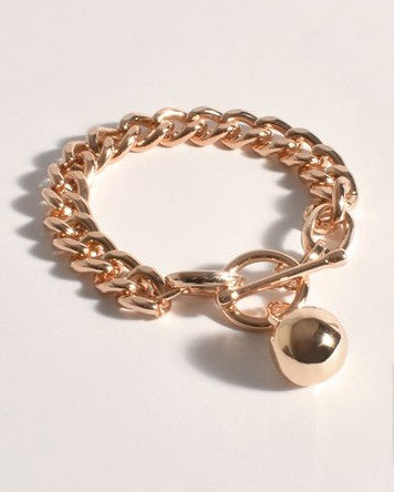 Ball Drop Link Bracelet Gold - Global Free Style