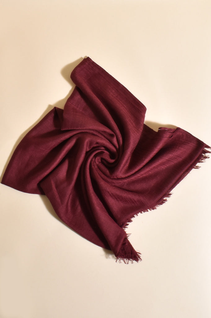 Adorne Ivy Light Weight Scarf Burg - Global Free Style