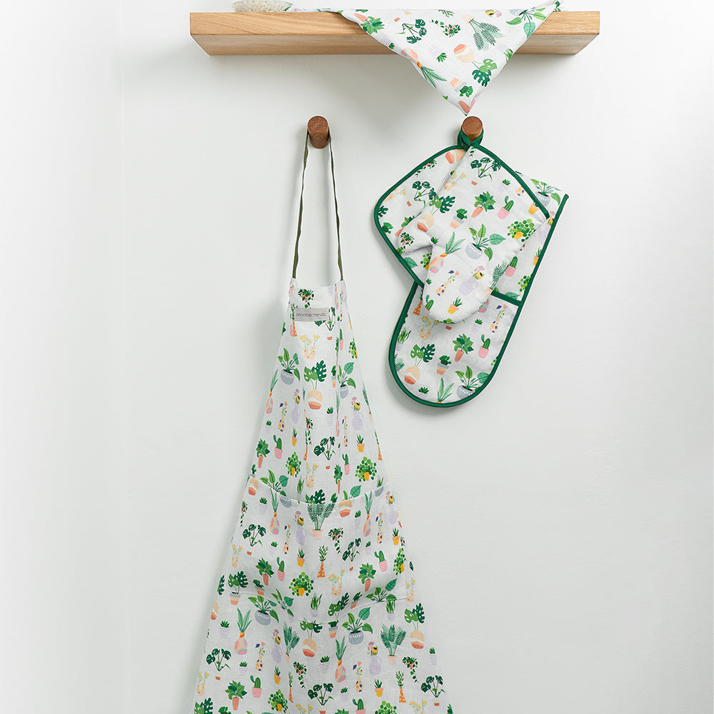 Annabel Trends Linen Apron Reg Plant Lover - Global Free Style