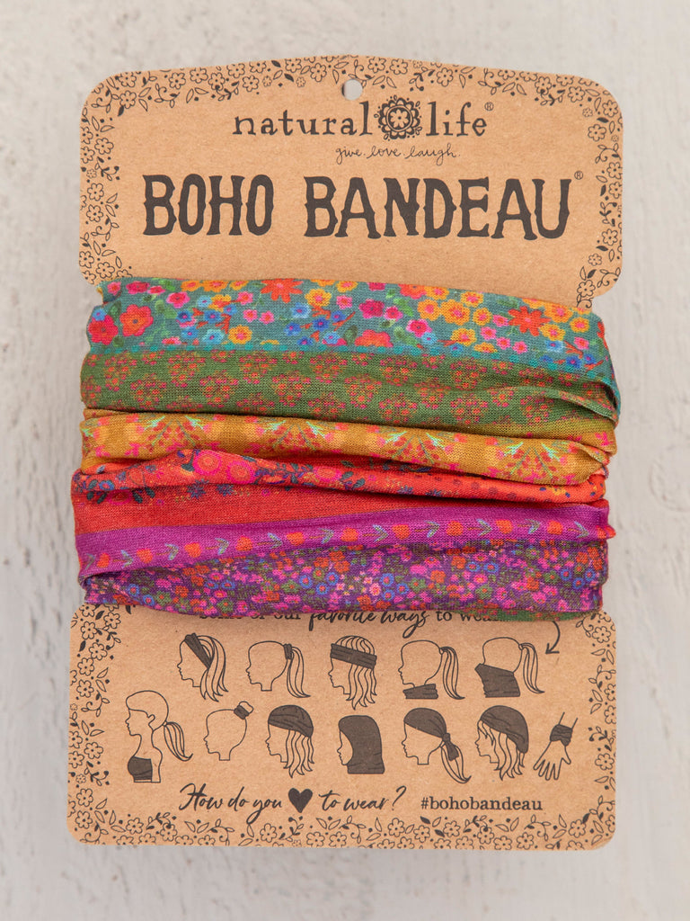 Natural Life Boho Bandeau Rainbow Borders - Global Free Style