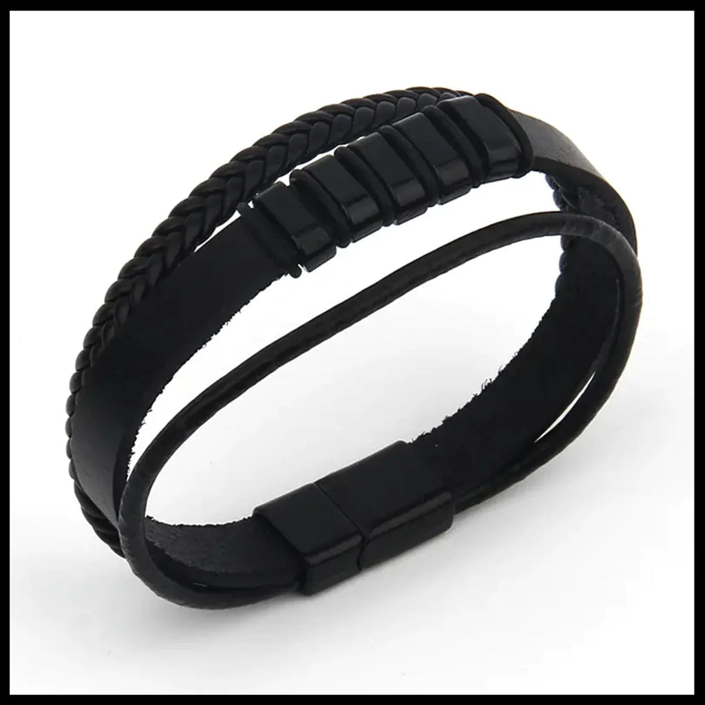 Beecham Black w Black Clip Bracelet - Global Free Style