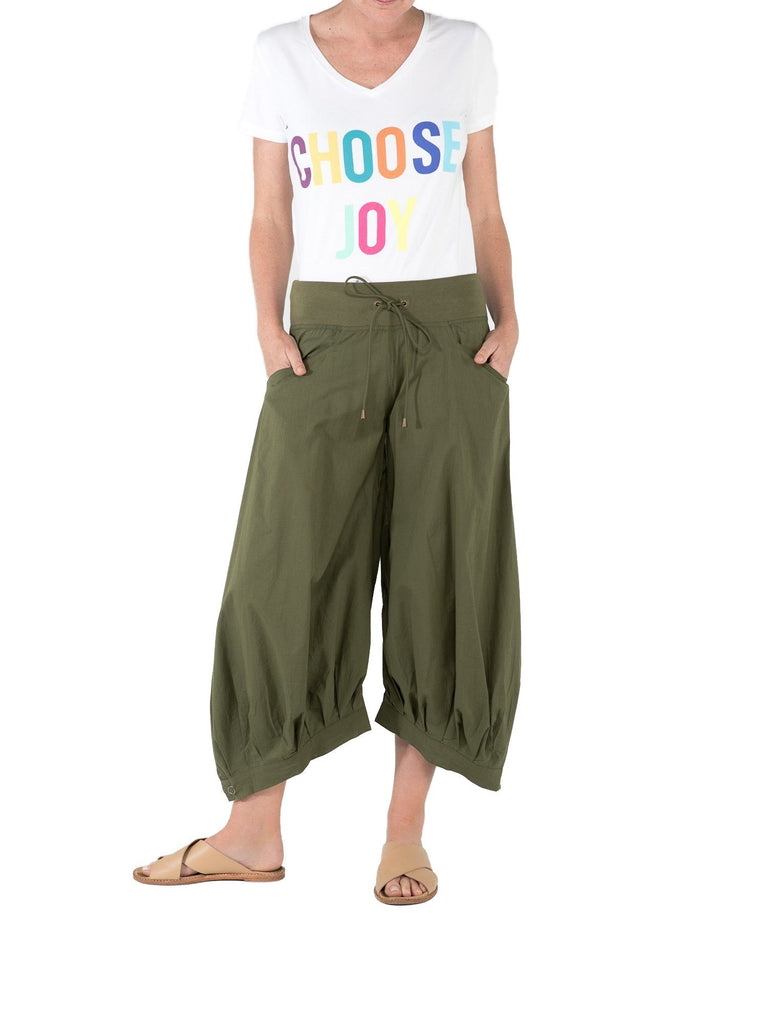 Boom Shankar Guru Pants Basic Khaki Green - Global Free Style