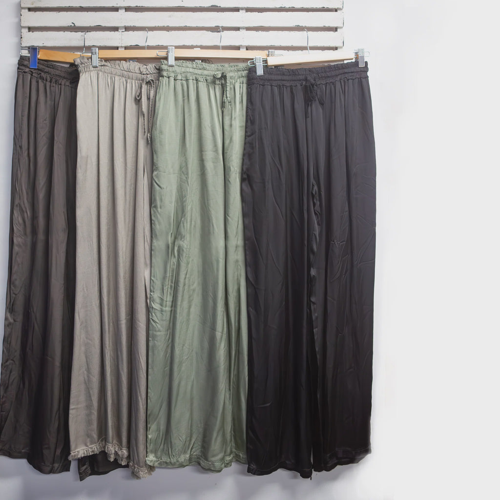 Silk Blend Pants - Global Free Style