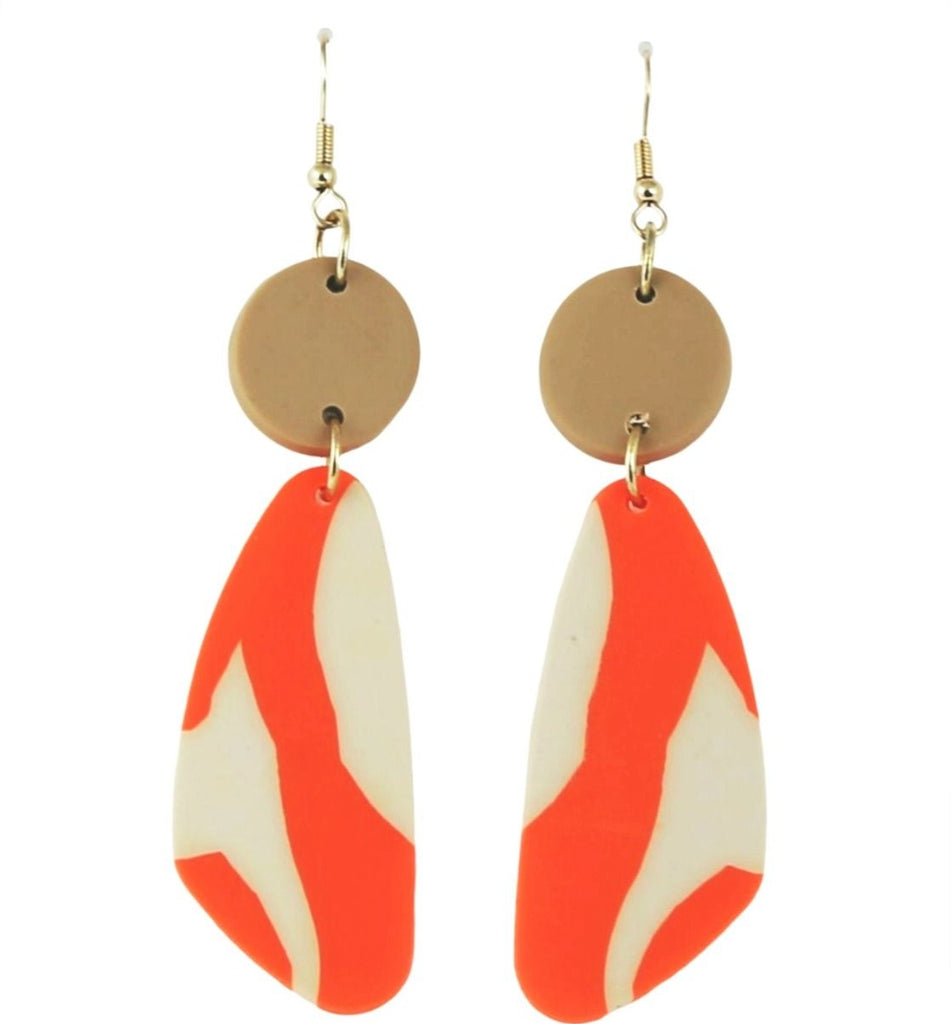 Kirsty Earrings Orange - Global Free Style