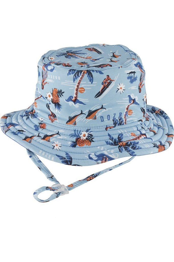 Baby Dozer Baby Boys Bucket Hat Makai Blue - Global Free Style